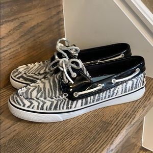 Sperry zebra Top Siders